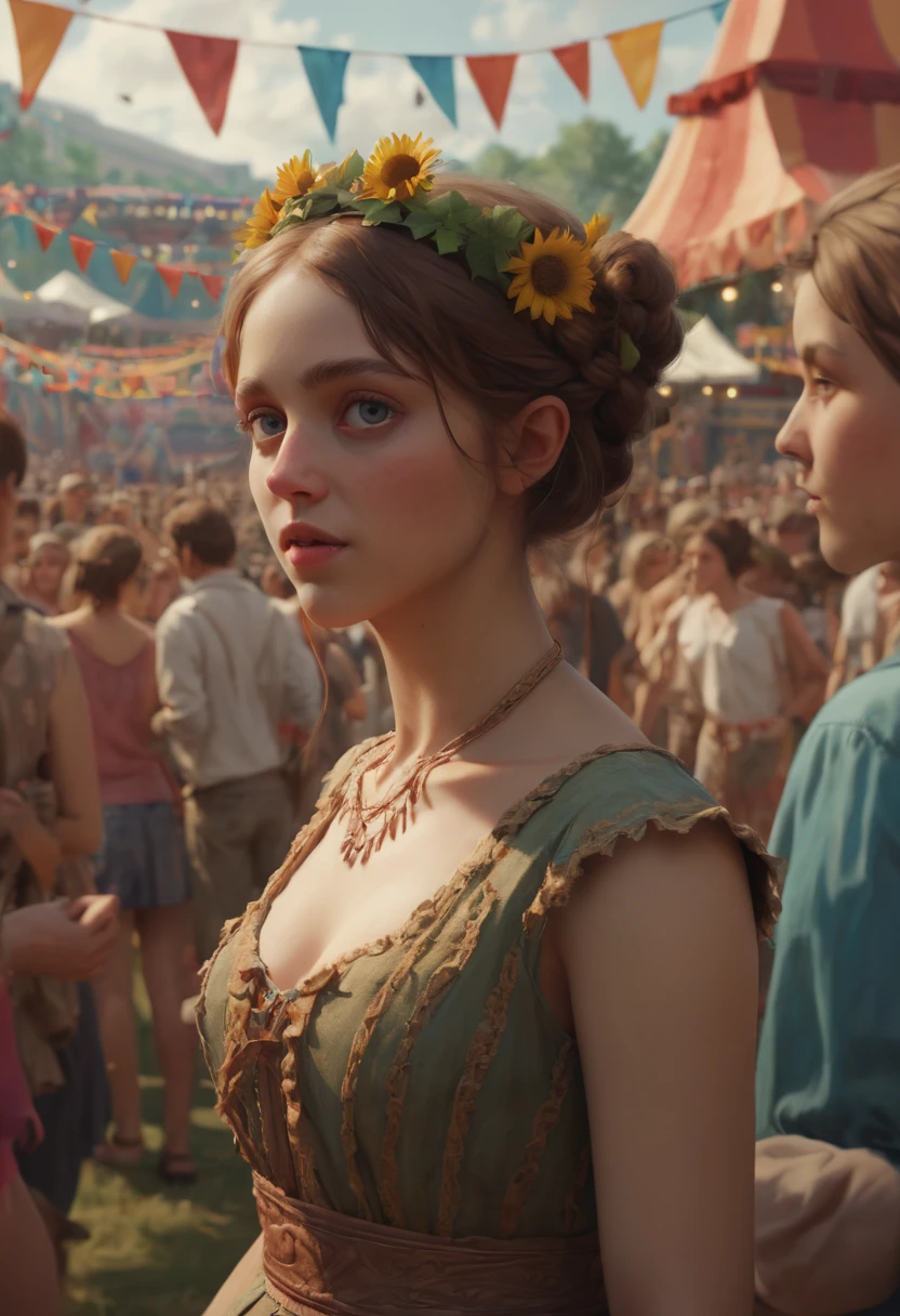 festival, by Emily Kell, best quality, masterpiece, 8k