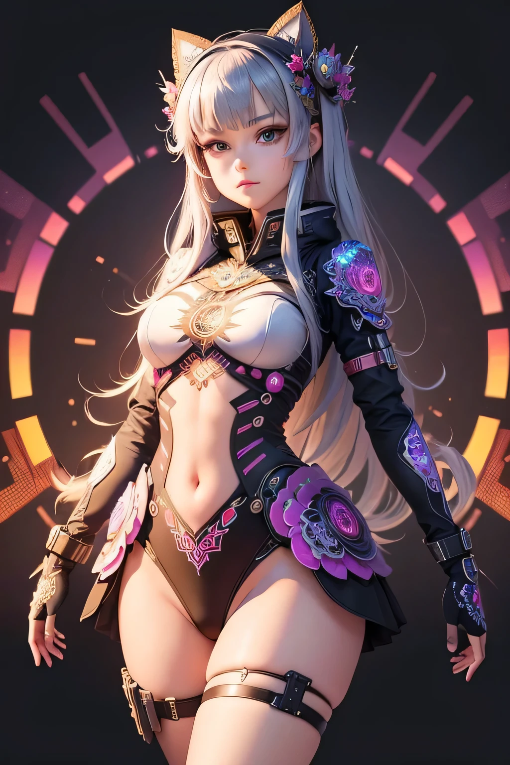 make solder girl (masterpiece, top quality, best quality, official art, beautiful , (1girl), extreme detailed,(fractal art:1.3),colorful,highest detailed girl have army unifrom