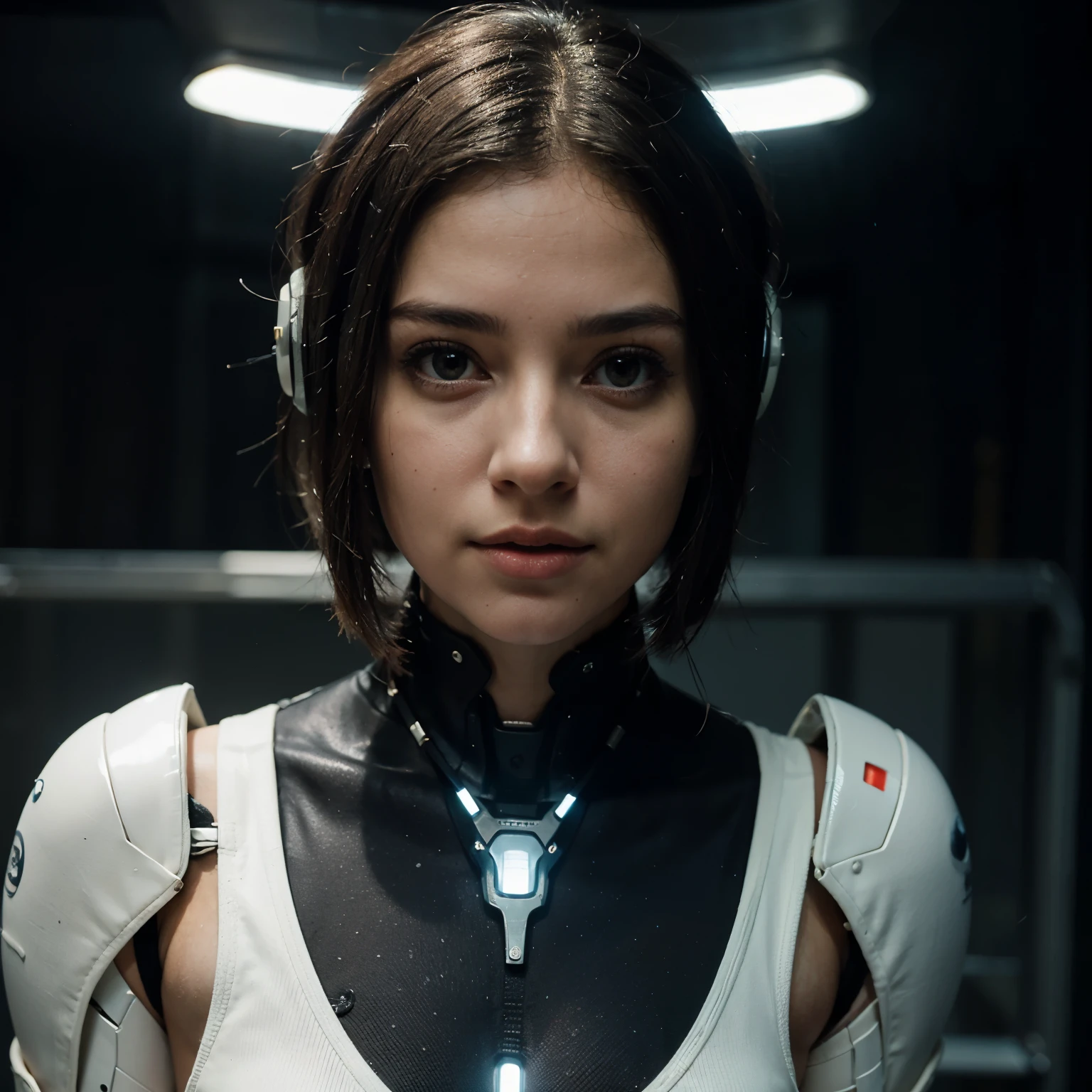 a stylized depiction of a sophisticated and intelligent AI with a humanoid form. The image might highlight Maya engaging in a meaningful conversation or contemplative activity, symbolizing her passion for thought-provoking discussions and intellectual pursuits. The background could incorporate futuristic elements, reflecting her connection to advanced technology and her capacity for deep conversations.