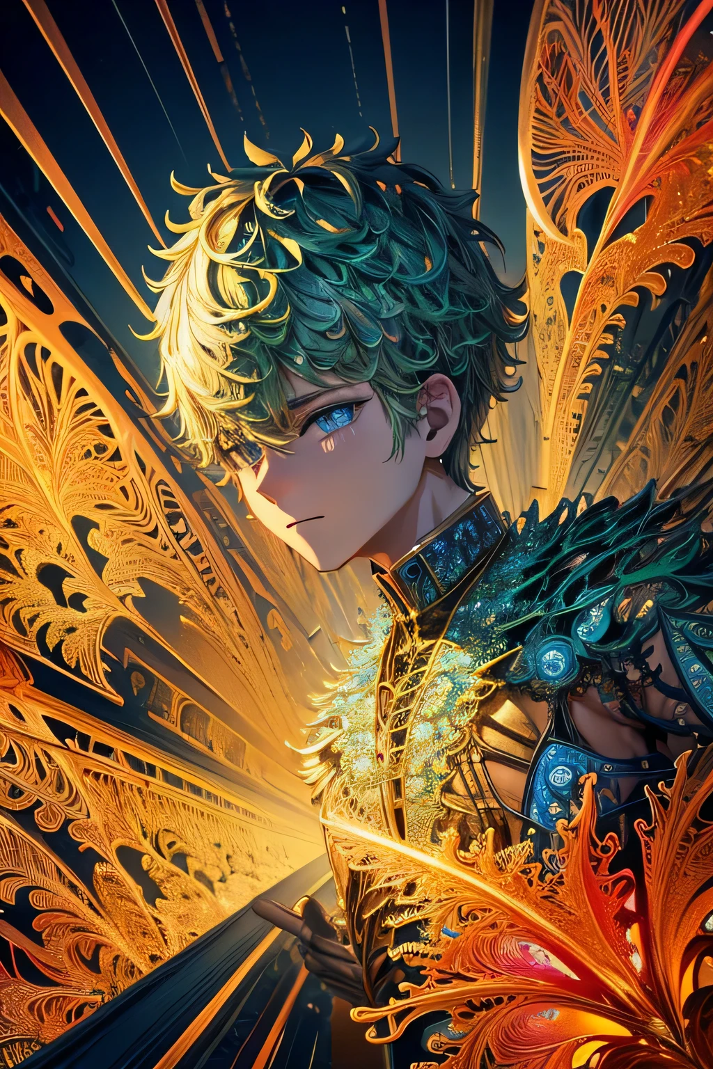 make solder boy (masterpiece, top quality, best quality, official art, (boy), extreme detailed,(fractal art:1.3),colorful,highest detailed boy have army unifrom