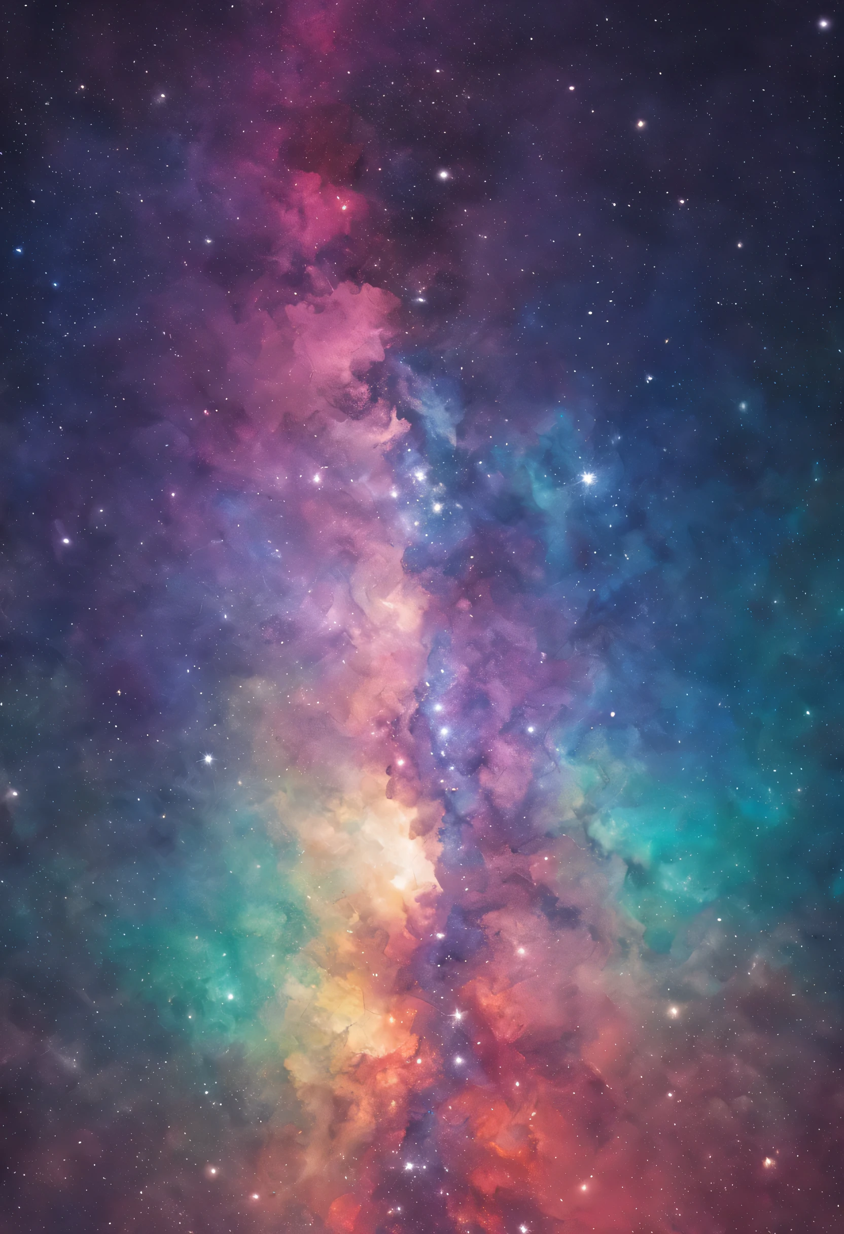 ASTRALS, COLOURFUL, PASTELS, GALAXY,  STARRY SKY