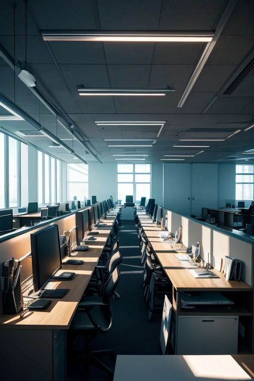 "(Masterpiece:1.2), business office,overwhelmed,abundant paperwork,empty environment,stressful,detailed office setting,stacks of documents,computer screen displaying urgent tasks, highlighted by dramatic lighting,ultra sharp focus,intense color contrast,"