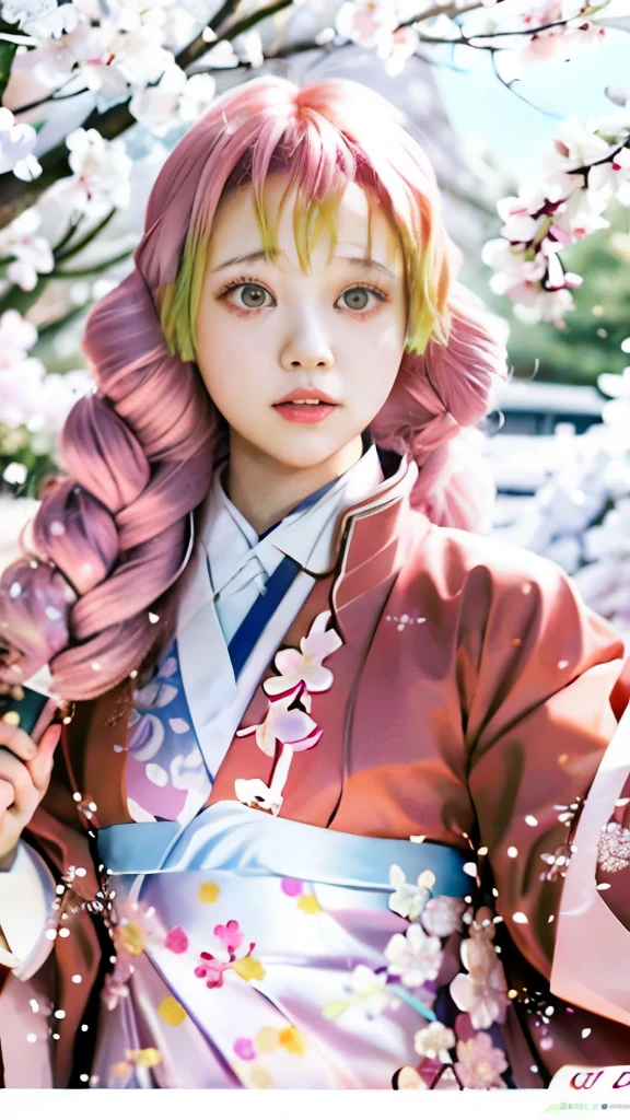 a girl in a kimono outfit holding a book and looking at the camera, sui ishida art manga, japanese shoujo manga, colored manga, colored manga art, haruno sakura, shojo manga, coloured manga scan, sakura petals around her, shoujo manga, manga art style, inspired by Nishikawa Sukenobu, digital manga, digital manga art