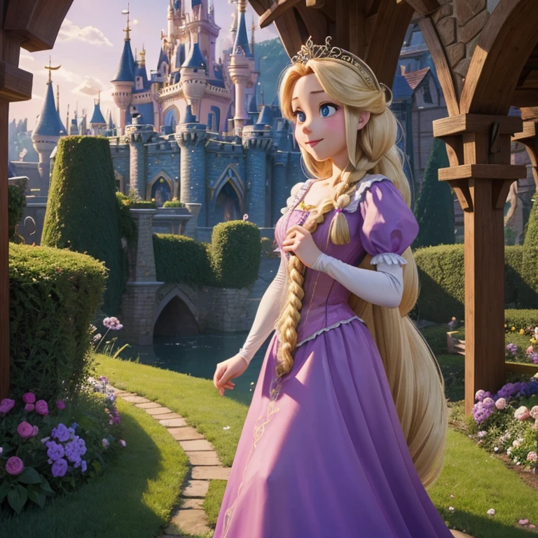 Rapunzel von Disney masturbiert nakt 