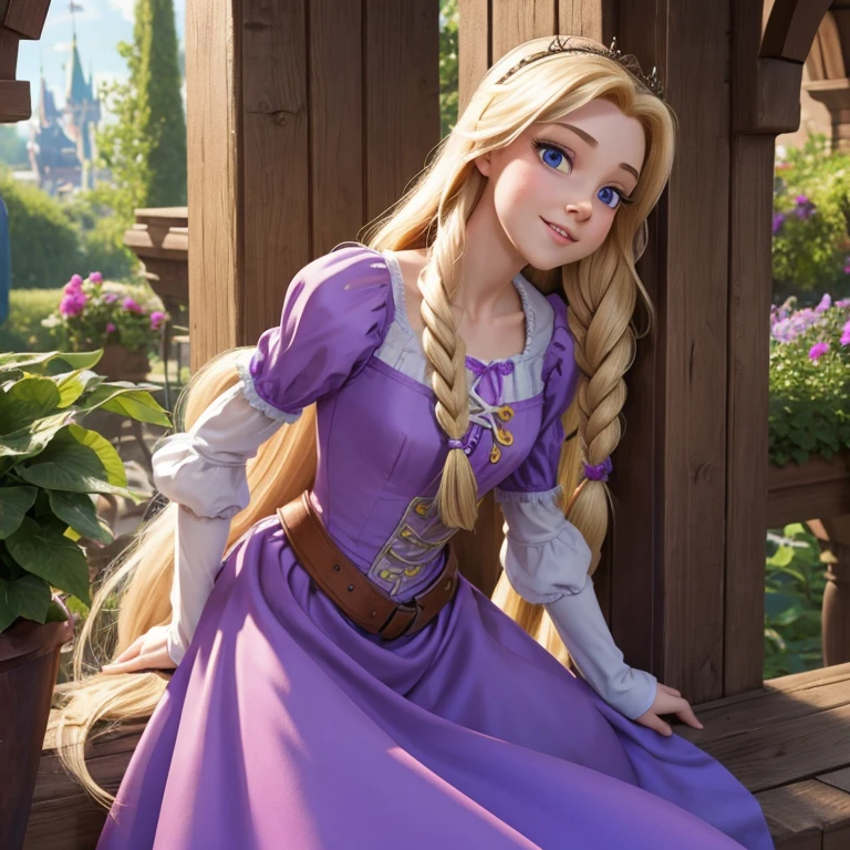 Rapunzel von Disney masturbiert nakt 