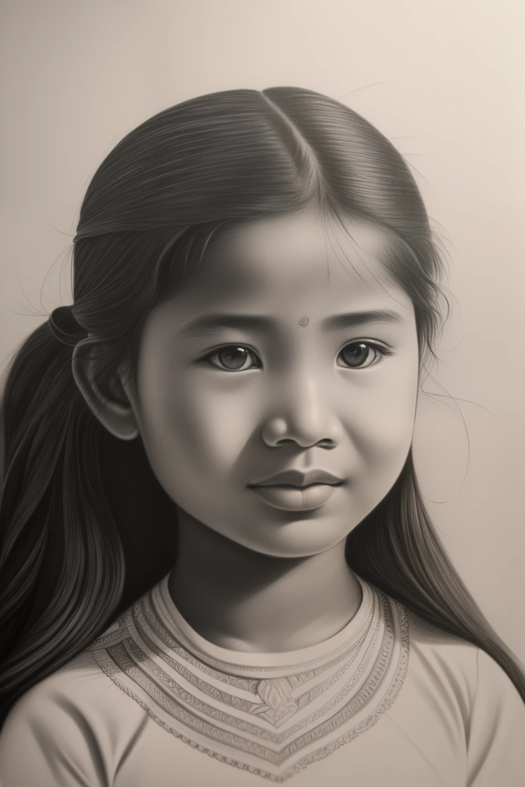 A pencil realistic sketch of a Nepali girl, intricately detailed with carefully shaded features, expressing a thoughtful and introspective mood, lifelike and evocative, S2.
Or:
A highly detailed pencil sketch of a Nepali girl, capturing the subtle nuances of her expressions and features, with shading techniques that bring depth and dimension to the artwork, S2.
Or:
An S2 pencil sketch of a Nepali girl, showcasing exceptional realism and detail, with meticulous shading that accurately conveys the textures and forms of her face, a captivating and moving representation of her personality.