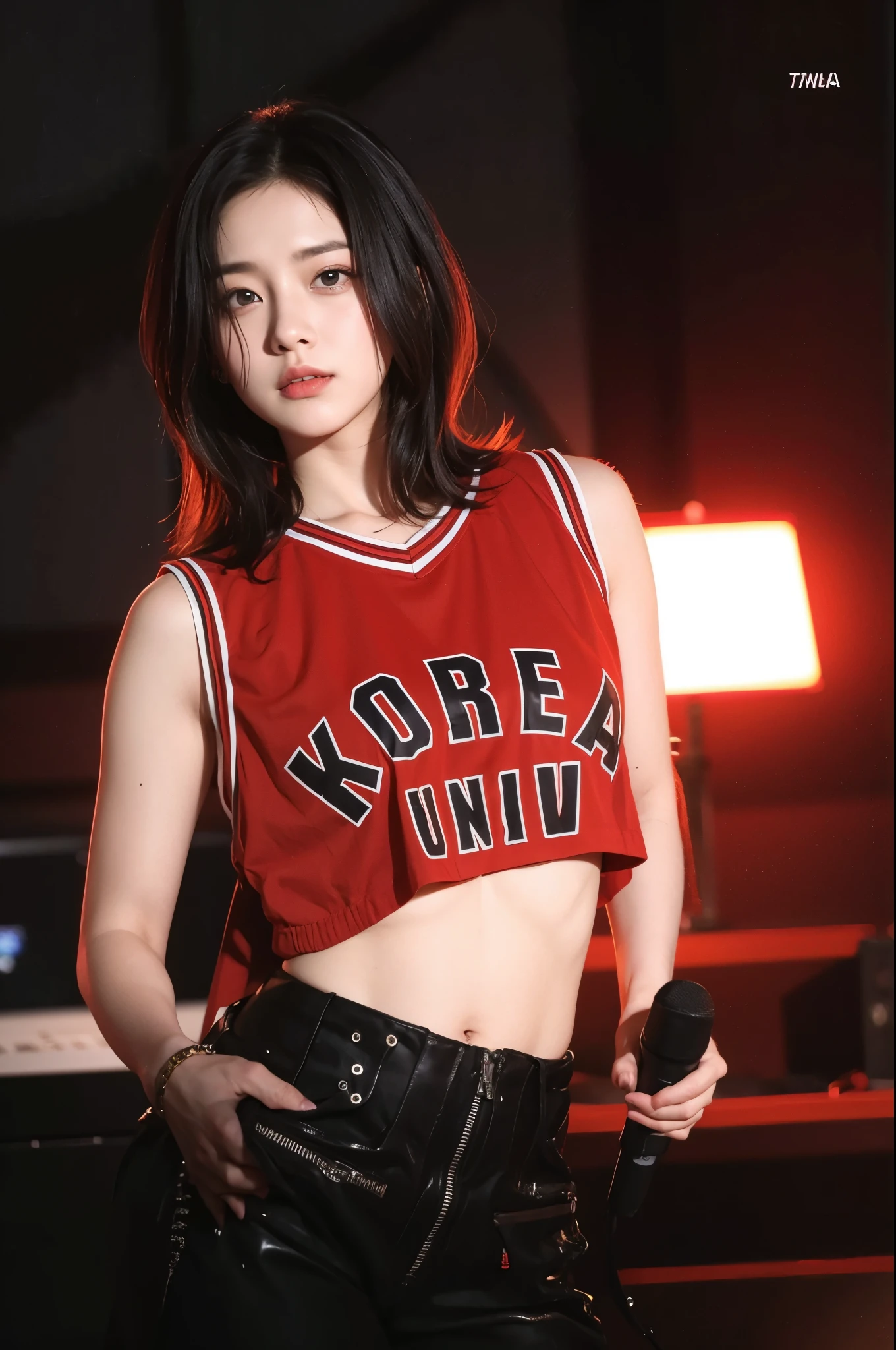 High angle, ((Girl dancing K-POP dance at a city festival)), (((shaking their hips while crouching))), A strong wind blows from below,showing off their crotches, ((White up crop top Tshirt with transparent bra,Miniskirt blown up by the wind)),show off panties ,bra sticks out,18 years old, short hair, cleavage, gyaru make, whole body, (8K, raw photo, highest quality, Masterpiece: 1.2), Super detail, Super high resolution, (realism, realistic photo: 1.37), portrait, thighs