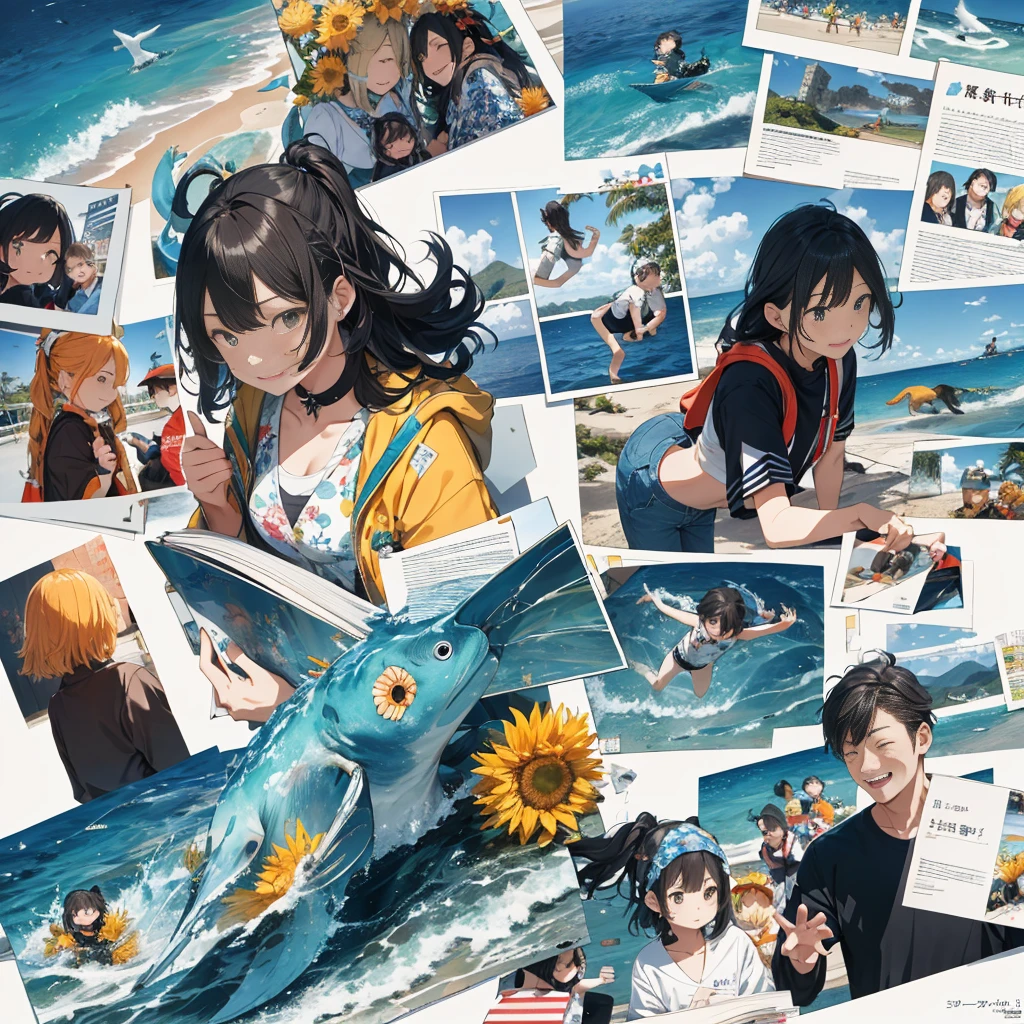 disorganized, High resolution, Super detailed,family,Ocean (ペットとfamily:1.3), (Looks like fun, happy, Sunny, Sunny:1.2)
break
, Scrapbooking, memory storage, creative layout, Mixed Media Collage, Personal storytelling, Artistic documentation, keepsake albums
break
, whirlpool, angular shape, dynamic movement, Bold geometry, Fragmented shapes, striking contrast, modernist influence
break
飼い主と犬、family全員で、