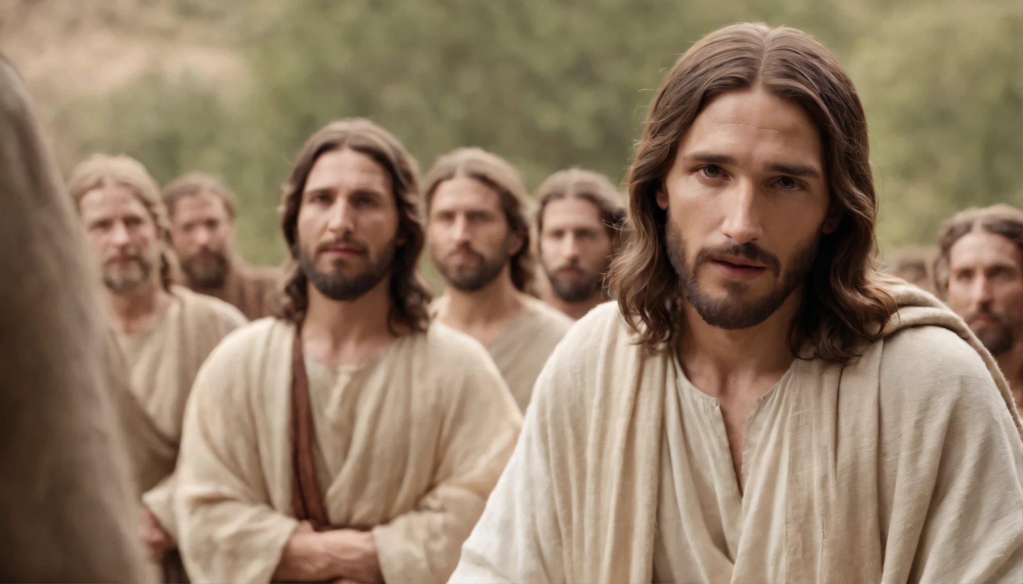 Jesus Christ Talking to Some Disciples.
