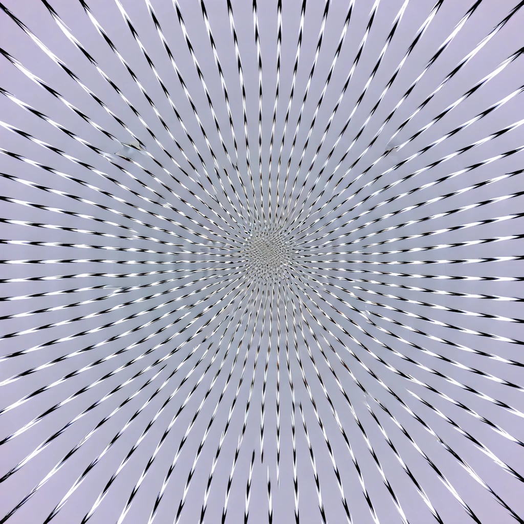 (Optical illusion art:1.3),Paradox diagram，line module，black and white，simple，Symmetric Zentangle，