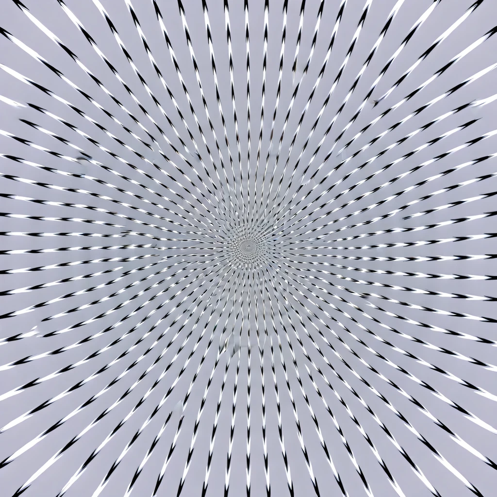 (Optical illusion art:1.3),Paradox diagram,line module,black and white,simple,Symmetric Zentangle,