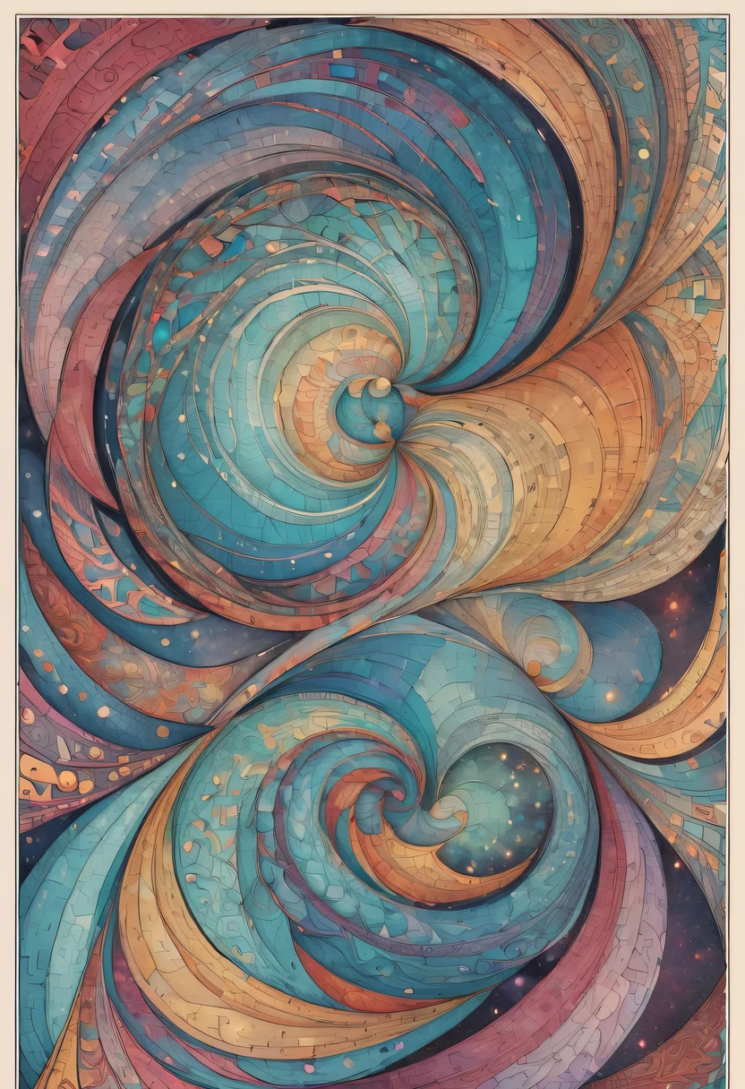 Zentangle,fractal art,geometric paradox