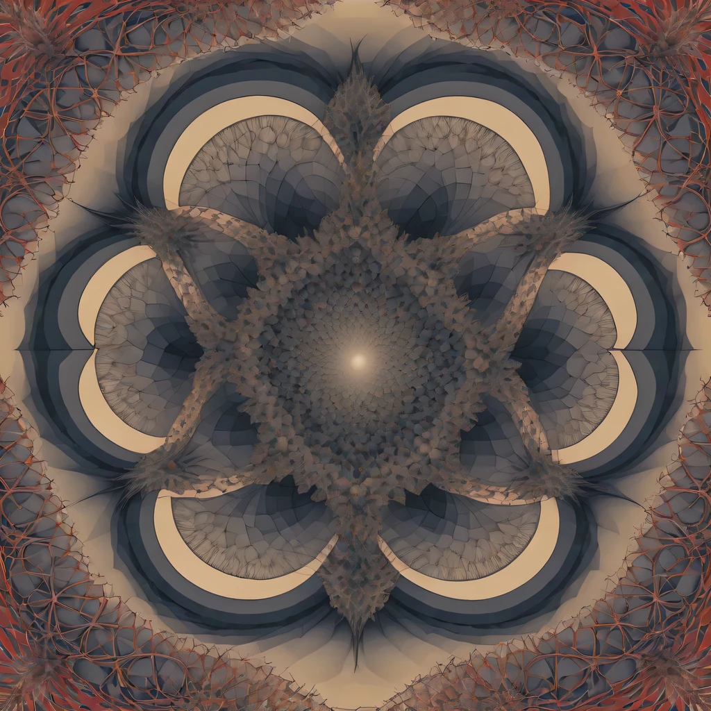 (Optical illusion art:1.3),(:1.5)Paradox diagram,mandelbrot shape,Zentangle,fractal art,geometric paradox