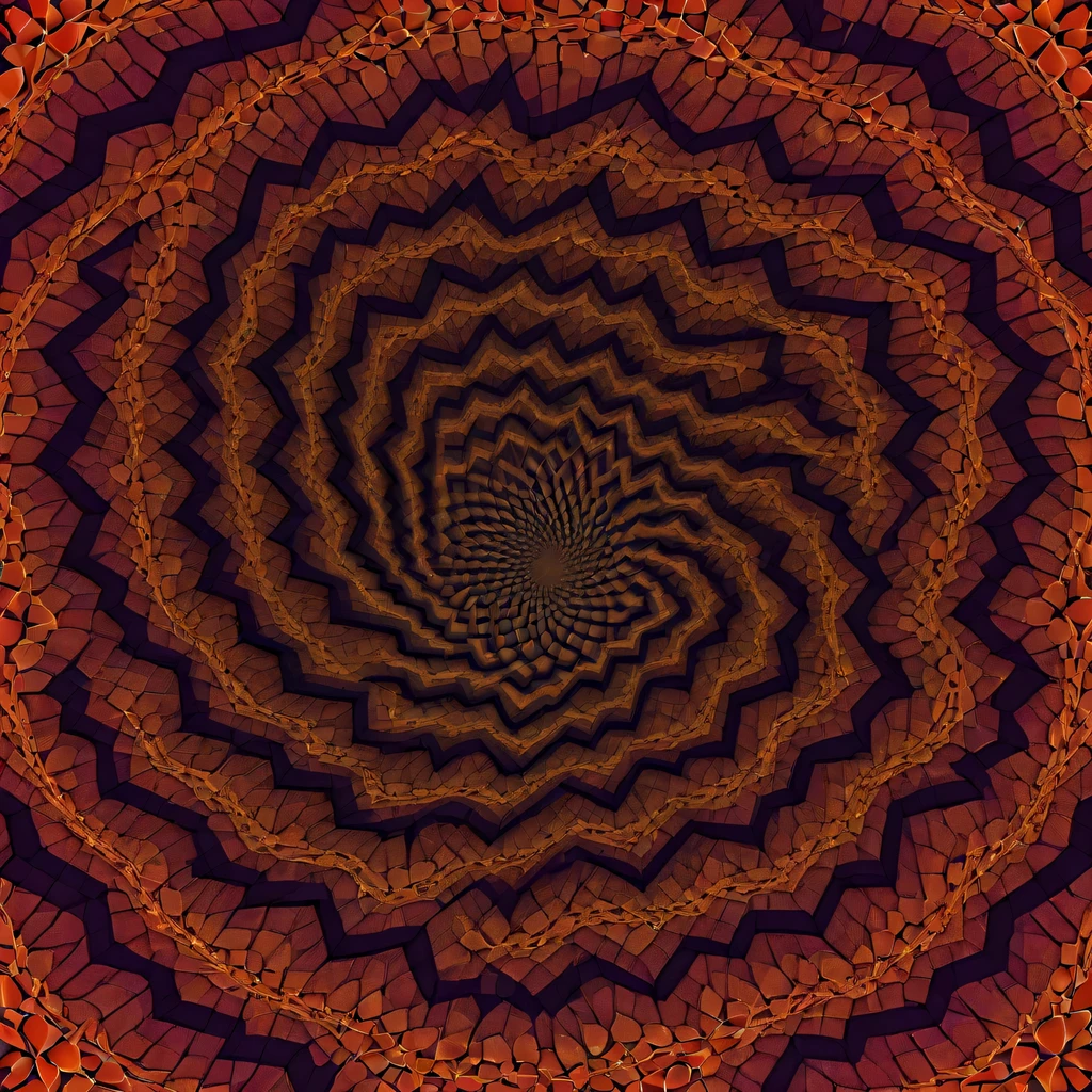 (Optical illusion art:1.3),(:1.5)Paradox diagram，mandelbrot shape，Zentangle，fractal art，geometric paradox