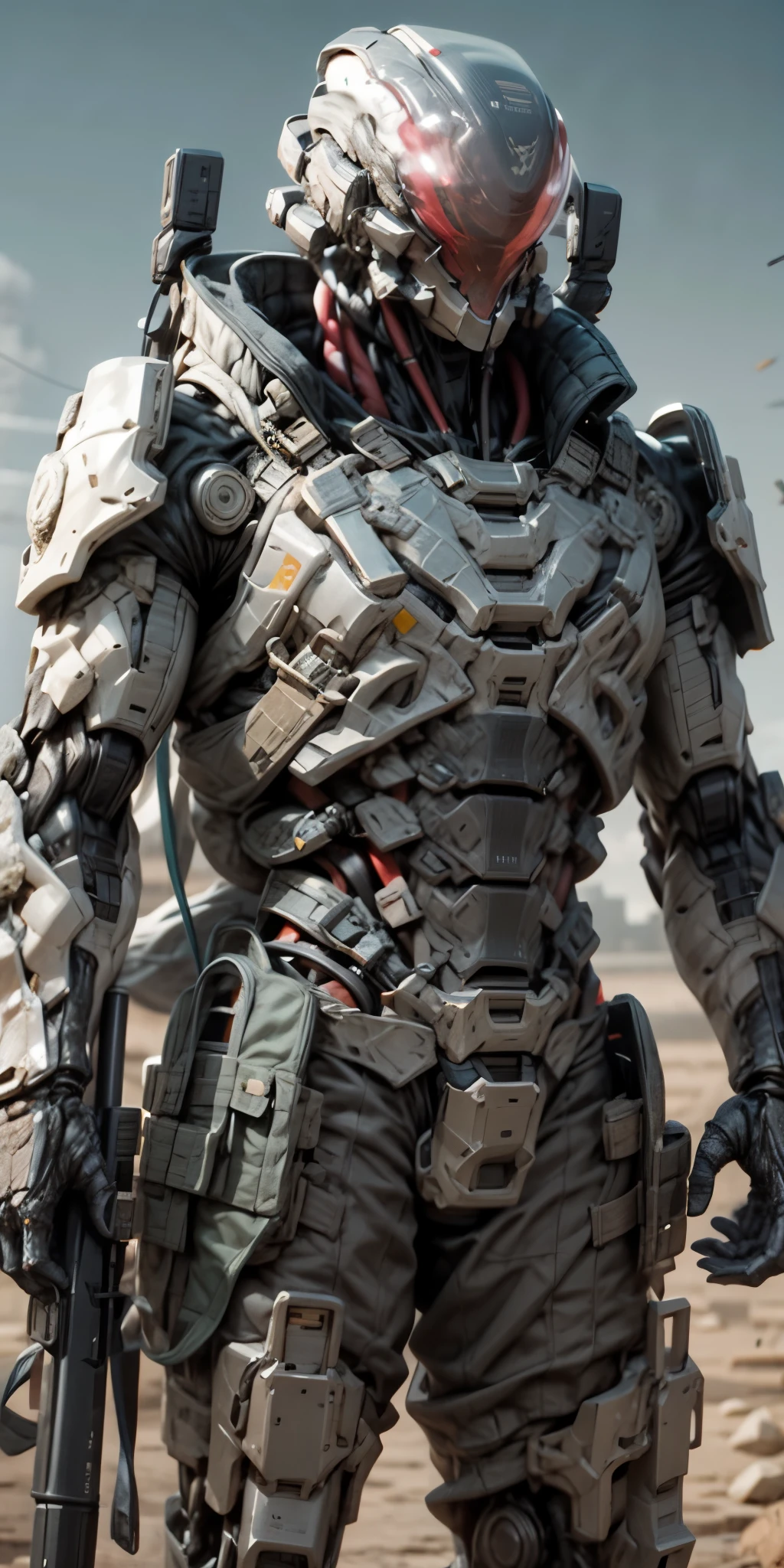 (((An epic and visually stunning digital anime masterpiece:1.5, art piece featuring an elegant masculine military mechanical ((robot)) soldier:1.7, wearing a sleek yet tactical decorated military trench coat:1.6))), (((flat masculine chest:1.6, tactical robot knight helmet:1.8 head11:1.8, mechanical full head knight helmet:1.8, optical sensors:1.8))), (((the character is clothed in a scifi tactical double breasted trench coat with a built in exoskeleton:1.6))), (((over a form fitted armor plated yet super sleek and sensually revealing under suit, waist and thighs exposed:1.6))), ((The image showcases the intricacies of the character’s armor and clothing:1.4)), ((capturing their flamboyant feminine essence and heavy mechanical art deco aesthetic:1.5)), ((The character also possesses a more feminine androgynous body build:1.6)), (((with a toned yet heavily muscled gorgeous feminine physique:1.4, a sleek waist:1.4, mesomorphic mechanical muscular torso, toned yet beautifully sleek mechanical arms and legs with thick well rounded thighs:1.6, mechanical muscles))), ((looking at viewer)), (((brass metal armor and brown leather))), ((((depth of field, cinematic lighting, chromatic aberration, ray tracing, UHD, masterpiece, top of head covered, super detail, high details, high quality, award winning, 8k, highres)))), (((dieselpunk:1.4, decopunk:1.4, artificial muscle:1.5)))