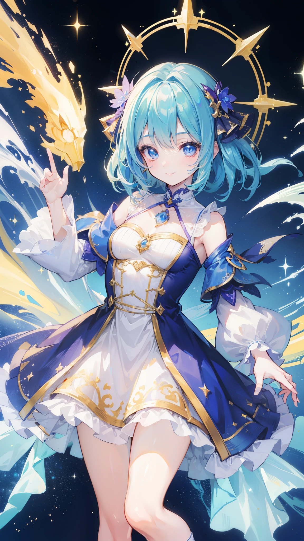 (((32k))), (16k), (8k), (4k), (((32k fantasy background))), (((Pretty girl))), (((cute girl))), (beautiful quality eyes), (cute smile), (((dress))), (((fantasy))),
