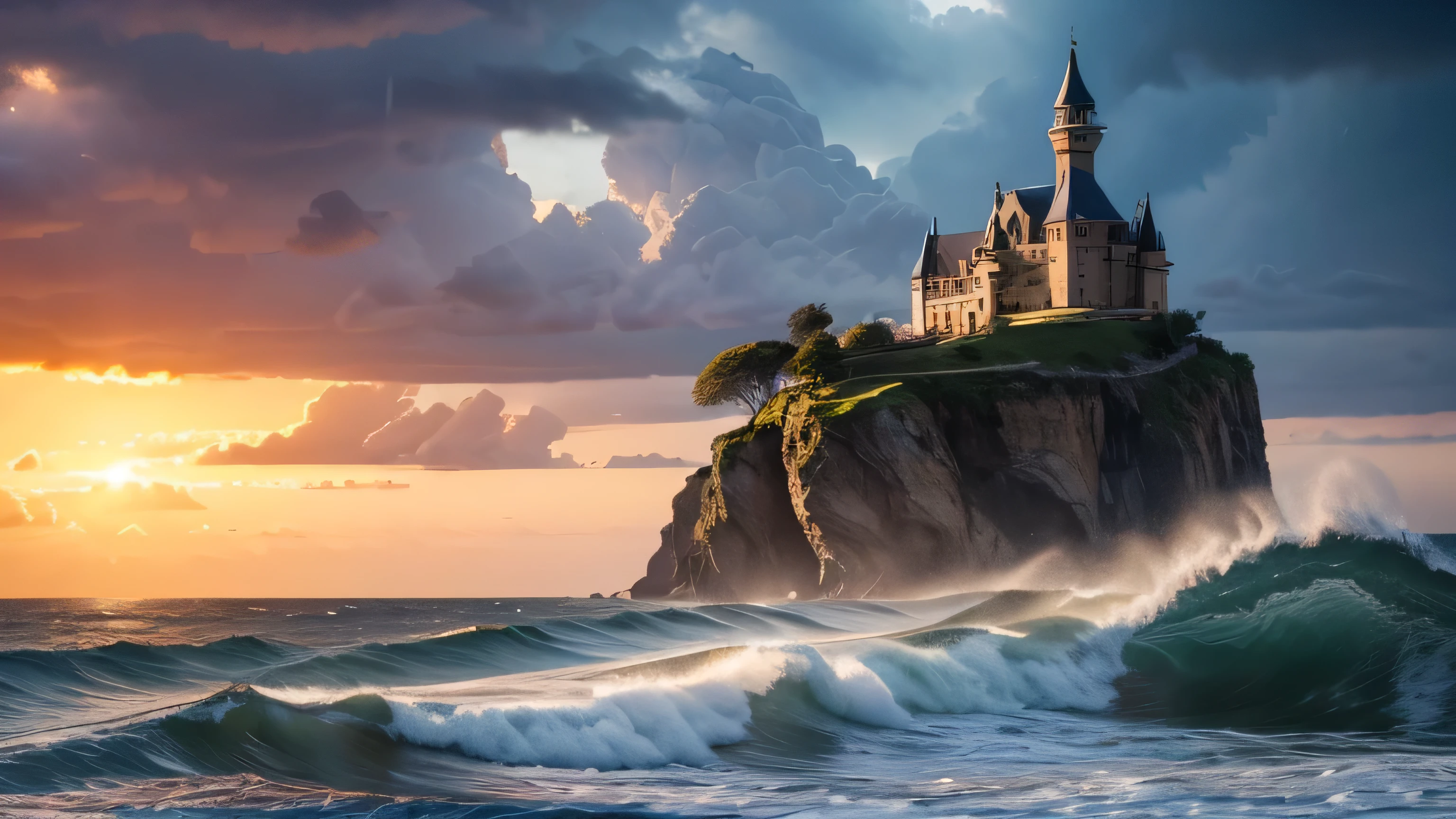 (highest quality,4K,8K,High resolution,masterpiece:1.2),Super detailed,(realistic,photorealistic,photo-realistic:1.37),dramatic lighting,dynamic composition,wind of change,Unforgettable views,like an epic movie,Colorful clouds,majestic mountain々,Roaring waves,flying bird,brilliant sunset,golden reflection,Infinite horizons,leaf motion blur,splash of water,Light shining in the sea,超realistic雰囲気,waving grass,gust of wind,spectacular storm,emotional music score,Castle in the Sky,An inspiring journey,shining sun rays,grandeur and awe,Elemental power,transcendental beauty,Multiple perspectives,Zoom Effect,Immersive experience,Whispering secrets,Mysterious existence,dynamic movement,Tell a story in every frame,unleash the power of god,Emotional scenes,amazing aerial photography,great sense of depth,intricate details,soaring hope,Unparalleled scale,Hair blowing in the wind reflects your personality'inner strength.,Fascinating story,Uplifted emotions,overcome adversity,harmony with nature,epic battle between light and darkness,The wind caressing the main character'face