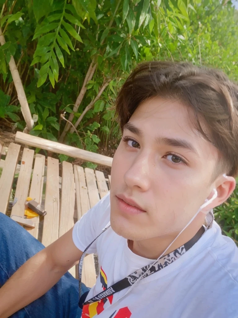 Boy,male,hair cut,eye black,clean face,ear pirecing,