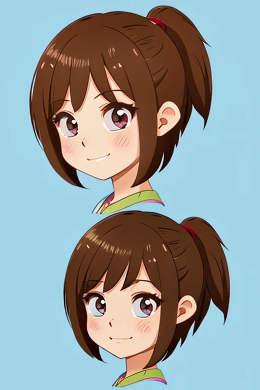 SNS icons、anime、cute、Healing、Fashionable、brown hair
