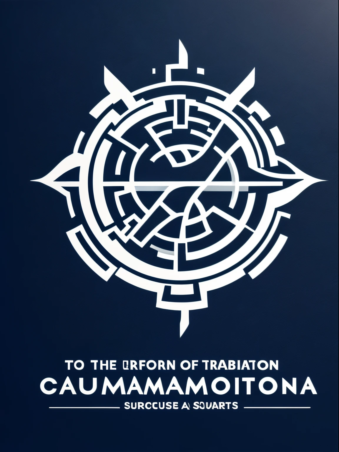 Criar uma imagem abstrata, for a minimalist logo with the following phrase “In the inner revolution, quebramos correntes, We transform tradition into innovation, guiados pela espiritualidade. We are architects of a bold tomorrow, forging success with revolutionary vision."