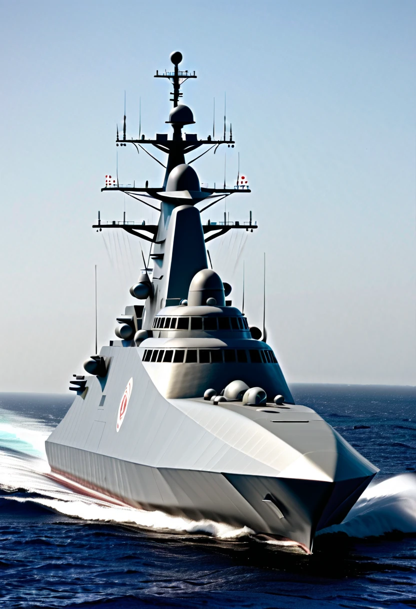 The futuristic warship is a highly advanced, autonomous machine, projetada exclusivamente para combates espaciais. Its structure is covered with state-of-the-art shielding, capaz de resistir a ataques inimigos e proteger seus sistemas essenciais.
With an aerodynamic and aggressive design, a nave apresenta uma pequena ponta em formato de asa, which carries a vast amount of missiles of different types and sizes. These missiles are strategically positioned and can be precisely launched at enemy targets., proporcionando um arsenal poderoso.
The ship is also equipped with advanced propulsion systems, que lhe conferem alta velocidade e manobrabilidade. Furthermore, possui tecnologia de camuflagem e furtividade, allowing you to sneak up on your targets before launching your attacks.
Em seu interior, the ship has a sophisticated artificial intelligence system, responsible for controlling all combat operations. This system is capable of quickly analyzing tactical information, monitor the space environment and make strategic decisions autonomously.