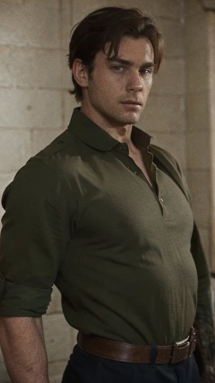 Joseph Joestar com 20 anos , British brown hair, Tall and strong in 1942 period clothing