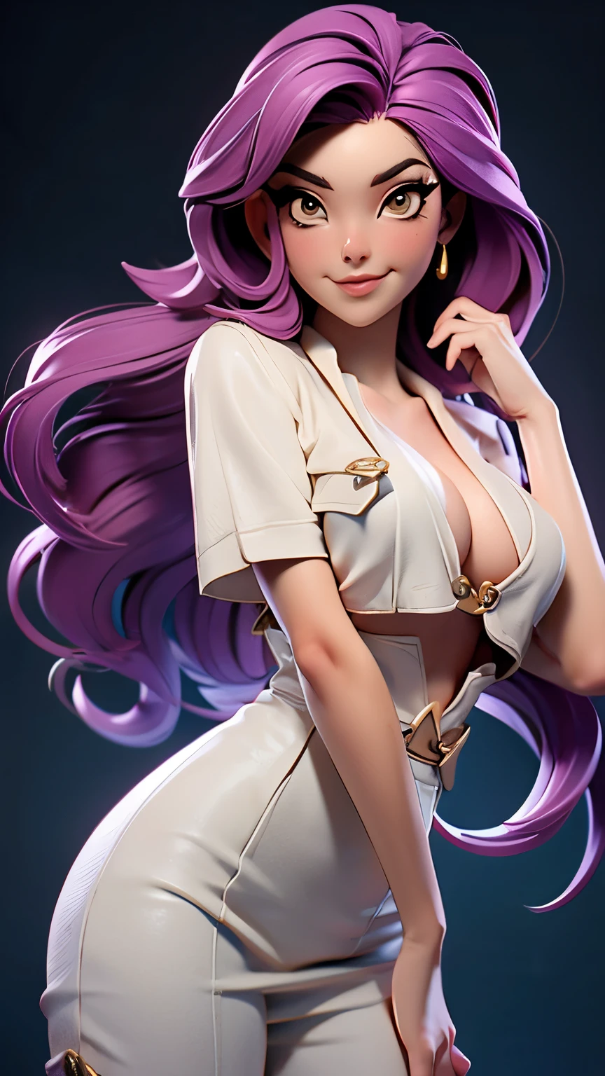 garota muito voluptuosa vestindo roupas vergonhosamente apertadas e reveladoras, underboobs, safada, , sensualizando em pose provocante