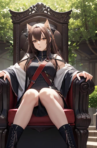 Arknights texas sitting on throne