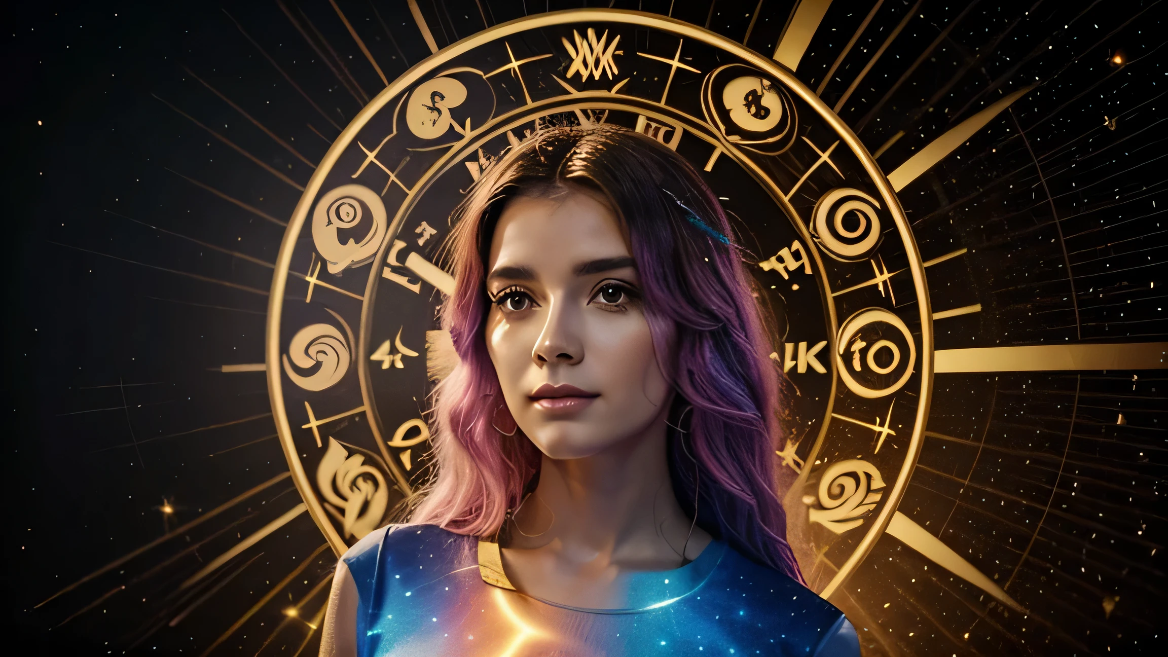 signo de touro, touro cosmico 4k, num estilo cosmico de fundo, aura, horoscopo