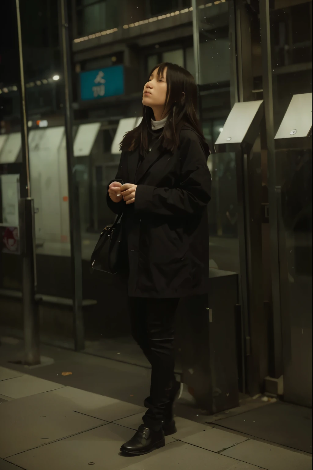 (Best quality, 8k, 32k, Masterpiece, UHD:1.2) "Transform the image into a depiction of Shibuya from Jujutsu Kaisen, showcasing an empty street devoid of people. Envision the iconic Shibuya district with its vibrant and bustling atmosphere, but now in a tranquil and eerie setting. Capture the essence of Shibuya's famous landmarks and streets, but devoid of human activity. Emphasize the architecture, street signs, and recognizable elements of Shibuya, but create an atmosphere of emptiness and stillness. Utilize subdued tones and shadows to convey the absence of people, leaving the streets and buildings hauntingly quiet, evoking a sense of mystery and solitude in the heart of the city."
