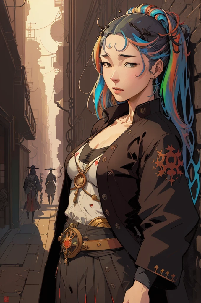 (女of子らしい絵画:1.3) of (Super detailed:1.3),(居心地of良い:1.3),highest quality,masterpiece,very detailed,Super detailedな,jessica albaan real craft 5,octane rendering,(2D:1.2), limited pallete flat color,, digital painting, art station, concept art, Smooth, sharp focus,art By ross tran and greg rutkowski and alphonse Mucha and Bak Karol,, (oil:1.16),(アクリル絵of具:1.16),(colorful:1.5), (watercolor:1.16),, By (nbing punk:1.0),(kuvshinov:1.0),(夢ofような:1.0),(Samdo Esalt:1.0),(model shooting style:1.0),(By Artist Koho Shoda:1.3),(By Artist Mike Mignola:1.3),(By Artist Joop Polder:1.3),(Classicism Art:1.3),(Industrial Art:1.3),(Solarpunk Art:1.3)