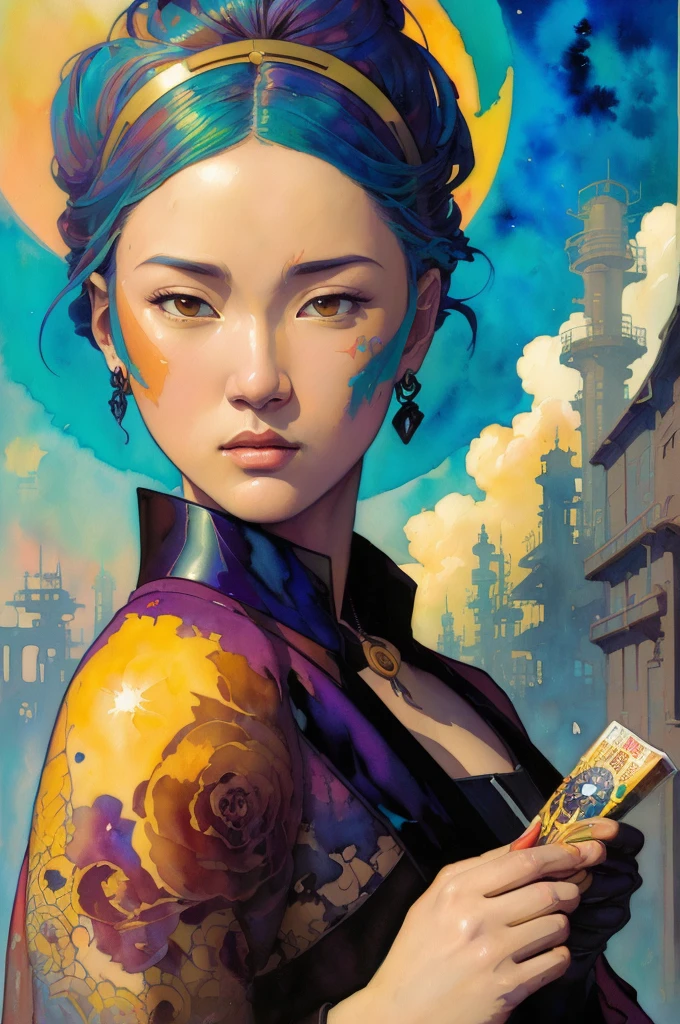 (女of子らしい絵画:1.3) of (Super detailed:1.3),(居心地of良い:1.3),highest quality,masterpiece,very detailed,Super detailedな,Jessica Alba、real craft 5,octane rendering,(2D:1.2), limited pallete flat color,, digital painting, art station, concept art, Smooth, sharp focus,art By ross tran and greg rutkowski and alphonse Mucha and Bak Karol,, (oil:1.16),(アクリル絵of具:1.16),(colorful:1.5), (watercolor:1.16),, By (nbing punk:1.0),(kuvshinov:1.0),(夢ofような:1.0),(Samdo Esalt:1.0),(model shooting style:1.0),(By Artist Koho Shoda:1.3),(By Artist Mike Mignola:1.3),(By Artist Joop Polder:1.3),(Classicism Art:1.3),(Industrial Art:1.3),(Solarpunk Art:1.3)
