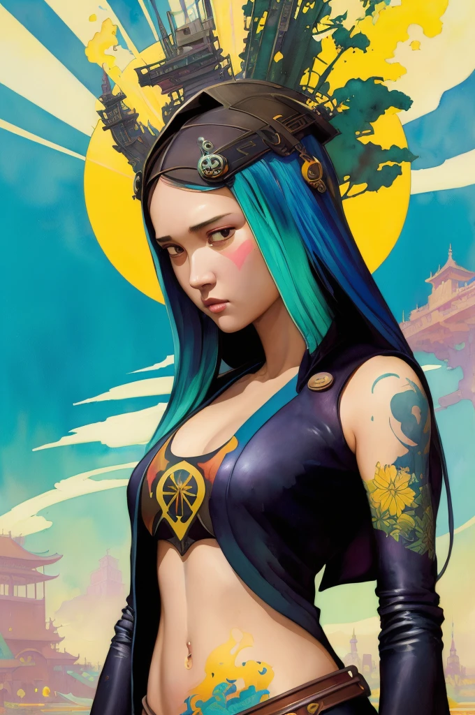 (女of子らしい絵画:1.3) of (Super detailed:1.3),(居心地of良い:1.3),highest quality,masterpiece,very detailed,Super detailedな,Jessica Alba、real craft 5,octane rendering,(2D:1.2), limited pallete flat color,, digital painting, art station, concept art, Smooth, sharp focus,art By ross tran and greg rutkowski and alphonse Mucha and Bak Karol,, (oil:1.16),(アクリル絵of具:1.16),(colorful:1.5), (watercolor:1.16),, By (nbing punk:1.0),(kuvshinov:1.0),(夢ofような:1.0),(Samdo Esalt:1.0),(model shooting style:1.0),(By Artist Koho Shoda:1.3),(By Artist Mike Mignola:1.3),(By Artist Joop Polder:1.3),(Classicism Art:1.3),(Industrial Art:1.3),(Solarpunk Art:1.3)