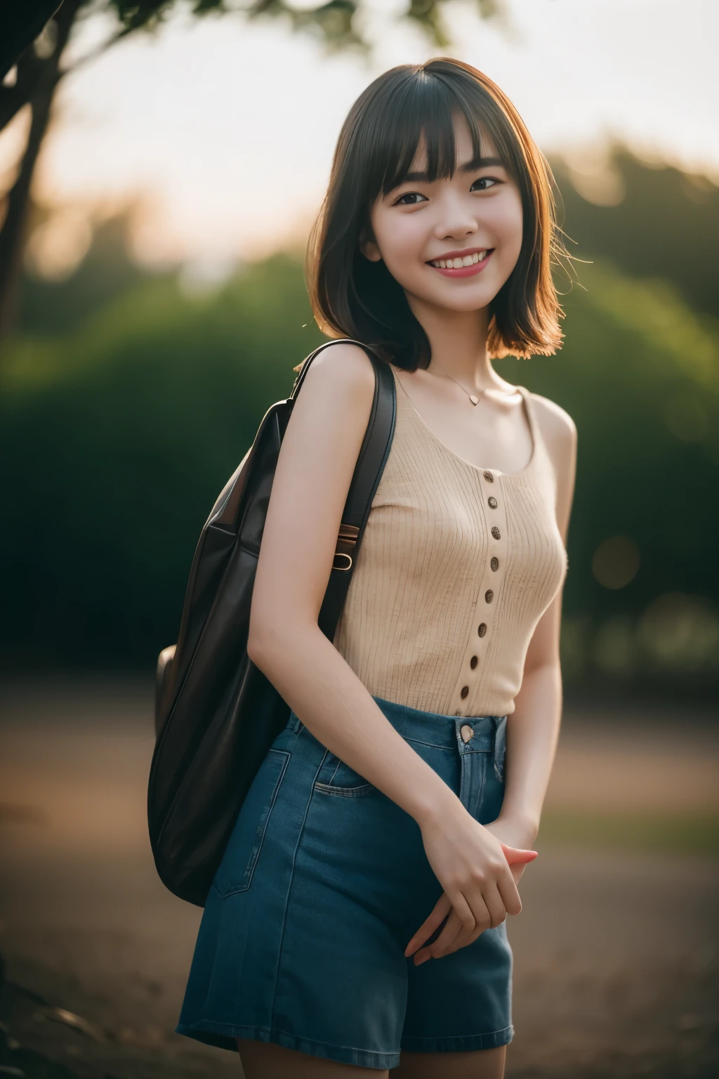 Highly detailed CG Unity 8k wallpaper, highest quality, Super detailed, masterpiece, Realistic, photo Realistic, Highly detailed cute girl, 7 years old,smile, (((Roll up the skirt yourself))), (Lifted it himself), panties , panties focus, blush, Lips parted, View Viewer , Half Body Shot , (crowd), (crowded museum) , Short Bob Cut
