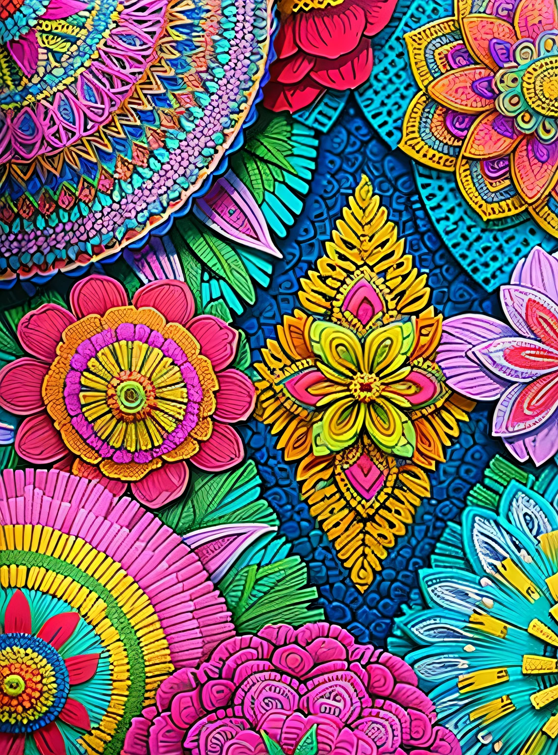 (ultra-fundo detalhado, fundo detalhado), absurdos, high resolution, ultra detalhado, extremamente detalhado, (ramo de flores:1.3), (Zentangle:1.2), (Geometric:1.2),(colorida),