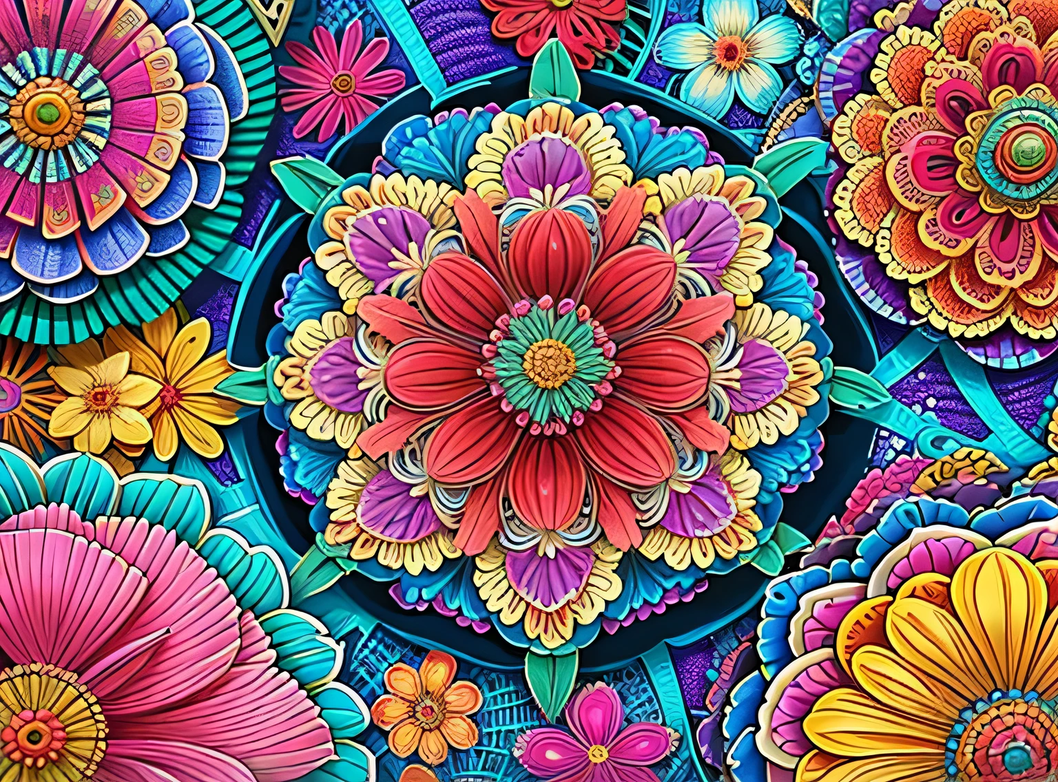 (ultra-fundo detalhado, fundo detalhado), absurdos, high resolution, ultra detalhado, extremamente detalhado, (ramo de flores:1.3), (Zentangle:1.2), (Geometric:1.2),(colorida),