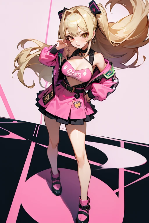 1 girl, full body, gyaru style