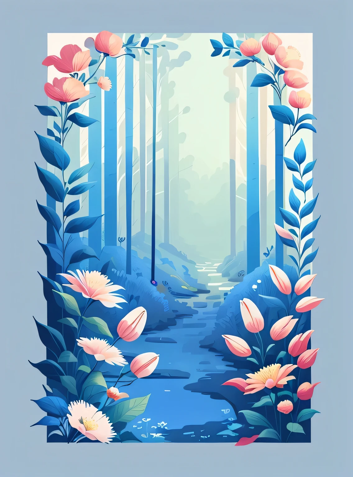 Image not complete, fundo azul, there is a photo of flowers with pink and white flowers, fundo de flor, fundo azul: 3, fundo de flor, floresta com flor azul, papel de parede de flores, fundo flores naturais, fundo azul, fundo azul!!!!!!!!,