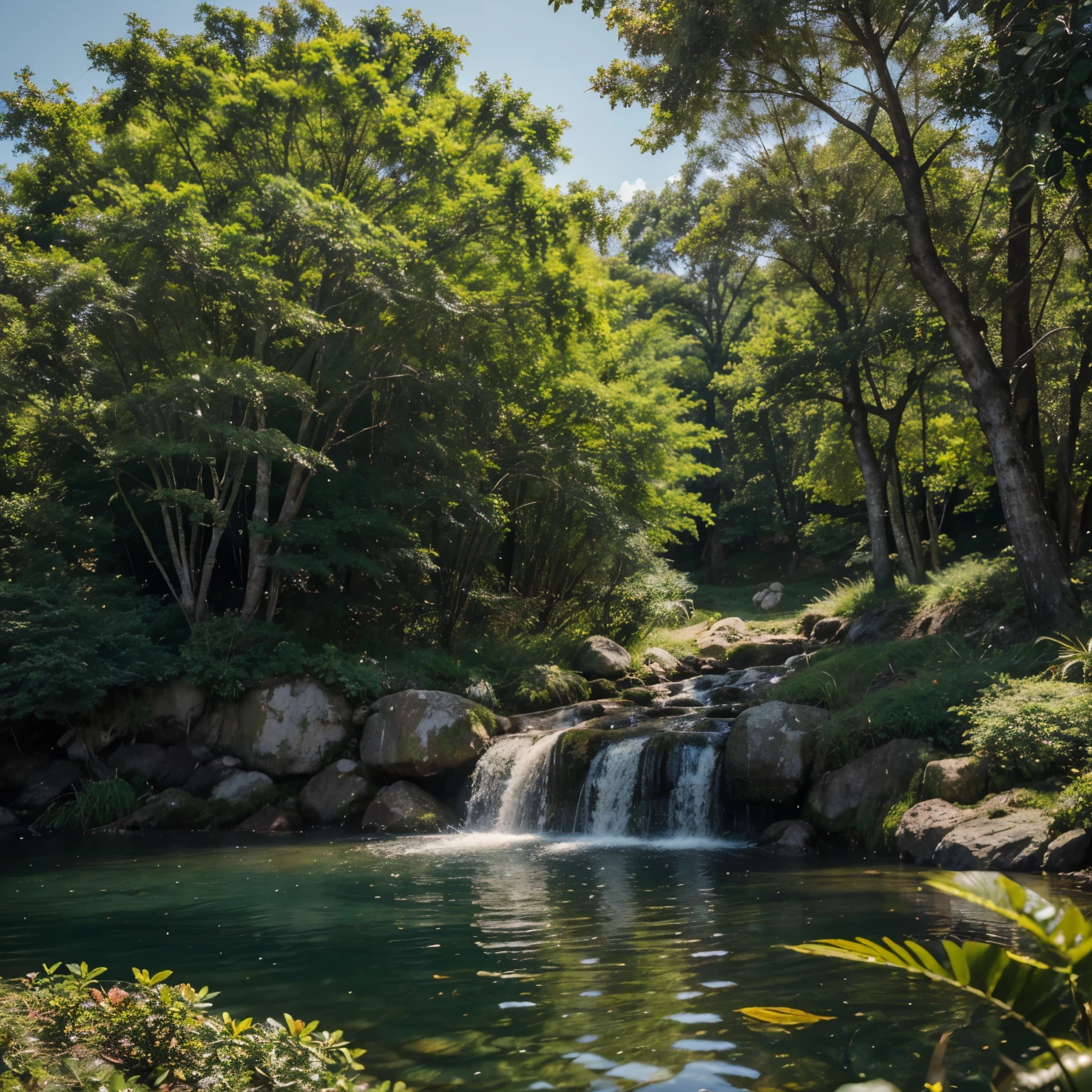 "Por favor, create a high definition image that evokes a deep sense of peace and serenity. O foco principal deve ser transmitir uma atmosfera calmante e tranquila.
Imagine an idyllic scene with elements that symbolize peace, like a serene lake surrounded by shady trees, a gentle breeze moving the vegetation, e cores suaves que inspiram tranquilidade. Be sure to include crisp details and vibrant colors that accentuate the beauty of peace in nature.
A luz na imagem deve ser suave, creating subtle shadows and highlighting essential details that contribute to the peaceful atmosphere. Consider adding symbolic elements, como uma pomba branca, delicate flowers or other universal symbols of serenity.
Ensure the final image is in high definition, capturing the essence of peace in a visually impactful way.
Thank you in advance for your ability to create a powerful and inspiring depiction of peace in high definition."