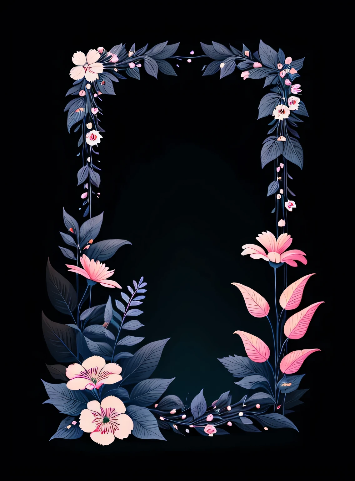 Image not complete, fundo preto, there is a photo of flowers with pink and white flowers, fundo de flor, fundo preto: 3, fundo de flor, floresta com flor azul, papel de parede de flores, fundo flores naturais, fundo preto, fundo preto!!!!!!!!,