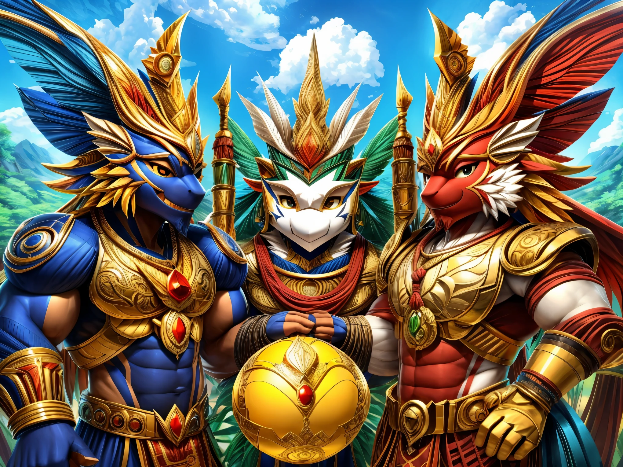 Buatlah maskot yang dinamakan "Garudanation" dengan konsep yang mencakup elemen sepak bola, keragaman budaya, dan tren yang sedang viral. Maskot ini harus memiliki bentuk Garuda yang tangguh dan gagah, dengan sayap geometris modern yang memberikan kesan futuristik.
Pastikan kaki maskot memegang sepak bola, menunjukkan keterampilan dan semangat permainan. Bola ini harus mencerminkan warna dari bendera nasional Indonesia untuk mempertegas identitas. Pada dada maskot, tambahkan hiasan batik dan motif khas Indonesia untuk mewakili keanekaragaman budaya. Topi atau mahkota Garuda dihiasi dengan simbol-simbol kebudayaan dari berbagai suku di Indonesia.
Sertakan aksesori global, seperti syal dengan warna-warna yang mencerminkan pakaian suporter sepak bola di seluruh dunia. Kaki maskot bisa memiliki sepatu sepak bola dengan sentuhan desain yang mencirikan keunikan budaya Indonesia.
Pastikan ekspresi wajah maskot penuh semangat dan kegembiraan, mencerminkan keceriaan yang sering terlihat pada acara sepak bola. Sikap tubuhnya bisa menunjukkan gerakan tarian tradisional atau selebrasi gol yang menggembirakan.
Untuk warna, gunakan kombinasi merah dan putih sebagai warna utama, mencerminkan warna bendera Indonesia. Tambahkan warna hidup seperti hijau dan biru untuk menciptakan kesan yang cerah dan dinamis. Pilih setiap warna dengan makna positif, misalnya, merah melambangkan semangat dan putih melambangkan kebersihan.
Pastikan maskot dapat digunakan dalam bentuk emoji atau stiker yang ramah pengguna untuk menyesuaikan dengan tren penggunaan media sosial. Juga, pertimbangkan untuk membuat animasi pendek atau konten berbasis video yang populer di platform media sosial.
Makna umum dari "Garudanation" adalah mencerminkan semangat kebangsaan Indonesia yang bersatu dalam cinta sepak bola. Maskot ini mengajak orang untuk merayakan kekayaan budaya, semangat permainan, dan kebersamaan dalam lingkup nasional dan internasional. Desainnya yang modern dan dinamis diharapkan dapat menari