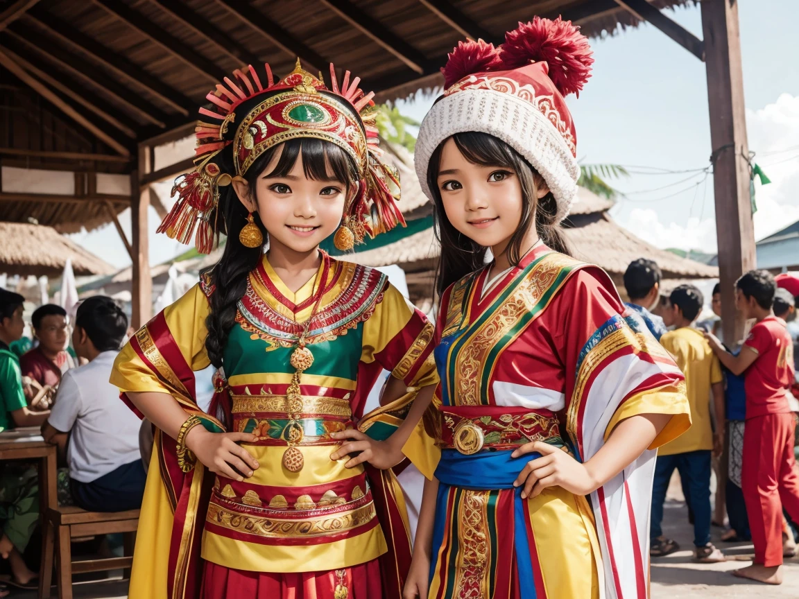 baju mascot lucu dengan makna dan budaya dari indonesia