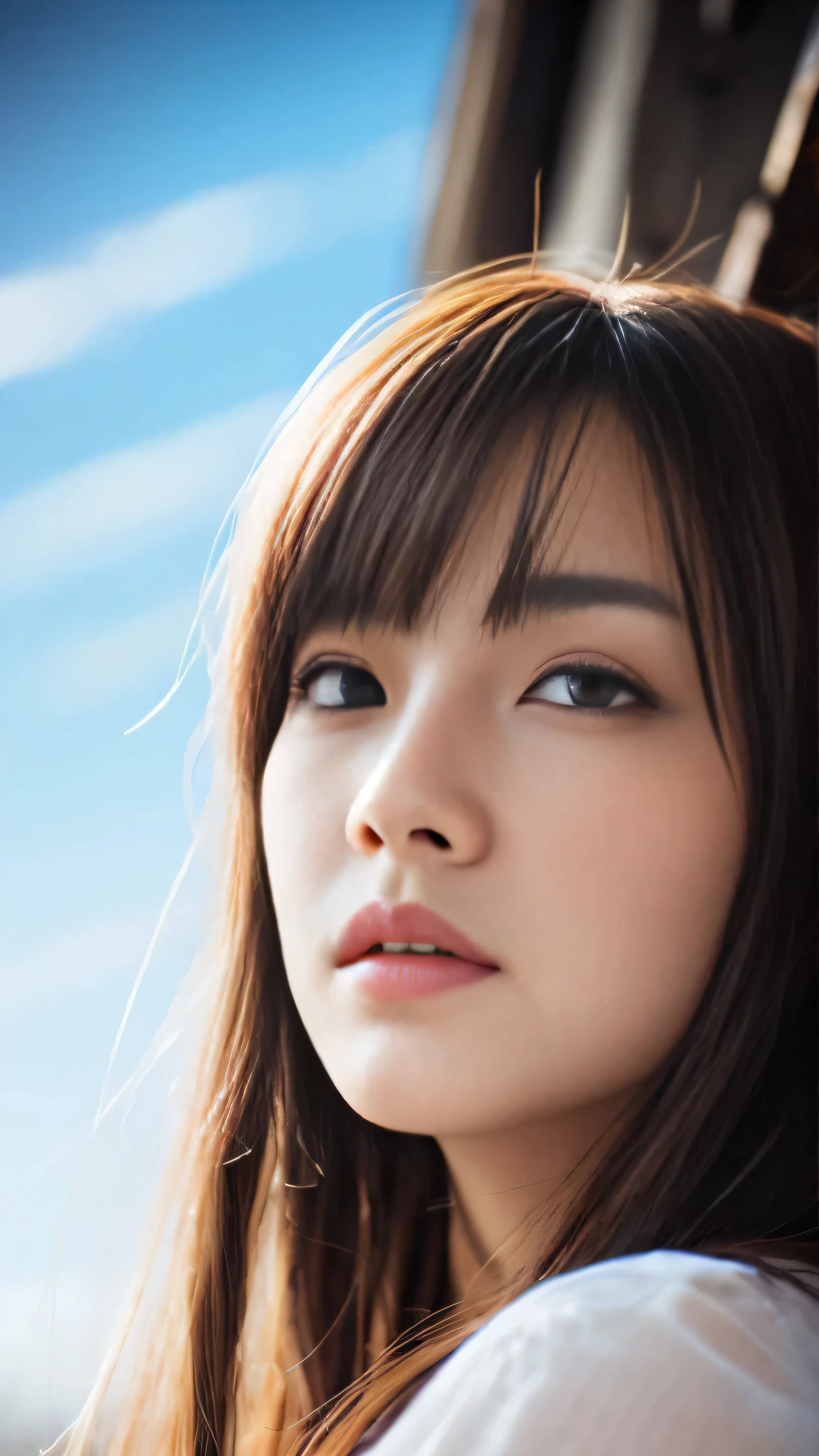 1girl, solo, chizuru, enamiKatsumiStyle, highres, hdr, (((best quality, masterpiece))), ultra detailed illustration, [extremely detailed face], (cowboy shot)
