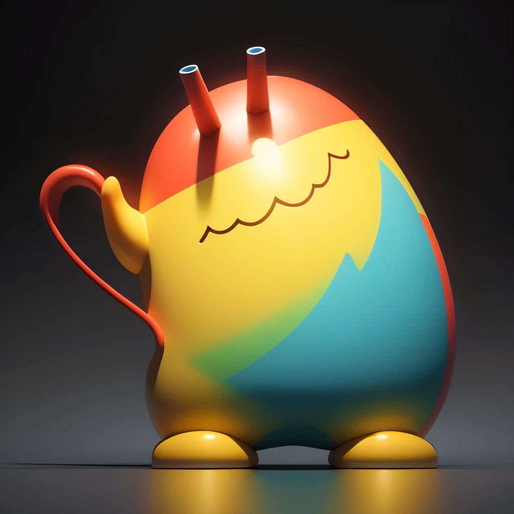 3d rendering c4d modeling blind box hand-made style clay material cute Morandi color matching ultra-clear rendering exquisite line cartoon close-up, Heavy gesture style closeup, wave, dabbing,dancing figures