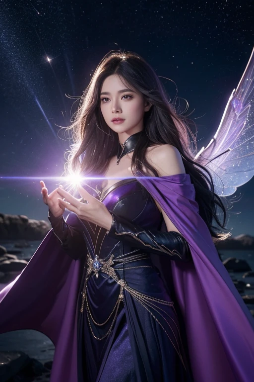 According to the characteristics and qualities you mentioned, This is a description of a female character, deep roan的女巫:
aurora, violet witch, He is a mysterious and fascinating figure, Wrapped in a cloak of mystery and power. Their skin is pale and transparent, Give it an ethereal look. His eyes are big and charming, deep roan,Glows with magnetic field strength.
your hair is very long, Silky and rich morning glory color, hangs down to the waist. He wore silver baubles and sparkling little pearls,The pearls seemed to float in his hair like stars in the night sky......
wearing stream, Vibrant purple dress, Aurora exudes elegance and sophistication. The dress features silver details, Reminds me of lightning in a thunderstorm. She wore a dark purple velvet cloak, stretched out behind her like the wings of a night moth.
aurora'Powers are intricate and mysterious, and your appearance. She has mastered the magic of violets, Cast spells,Shroud your enemies in a fog of illusion and confusion. Your magic is subtle, but strong, Able to manipulate the energy around him to achieve his goals.
beyond your magic, Aurora is a complex and introspective character. She is always looking for knowledge and wisdom, Dive into the depths of the world. Your journey may involve discovering ancient secrets and confronting dark forces that threaten the balance of the universe......
For those seeking truth and enlightenment,aurora可以被视为灵感和智慧的源泉. She is a born leader, Confident and wise, Ability to mentor others during uncertain times.
I hope this description fits your needs! If you need more details or have other requirements, Just tell me.