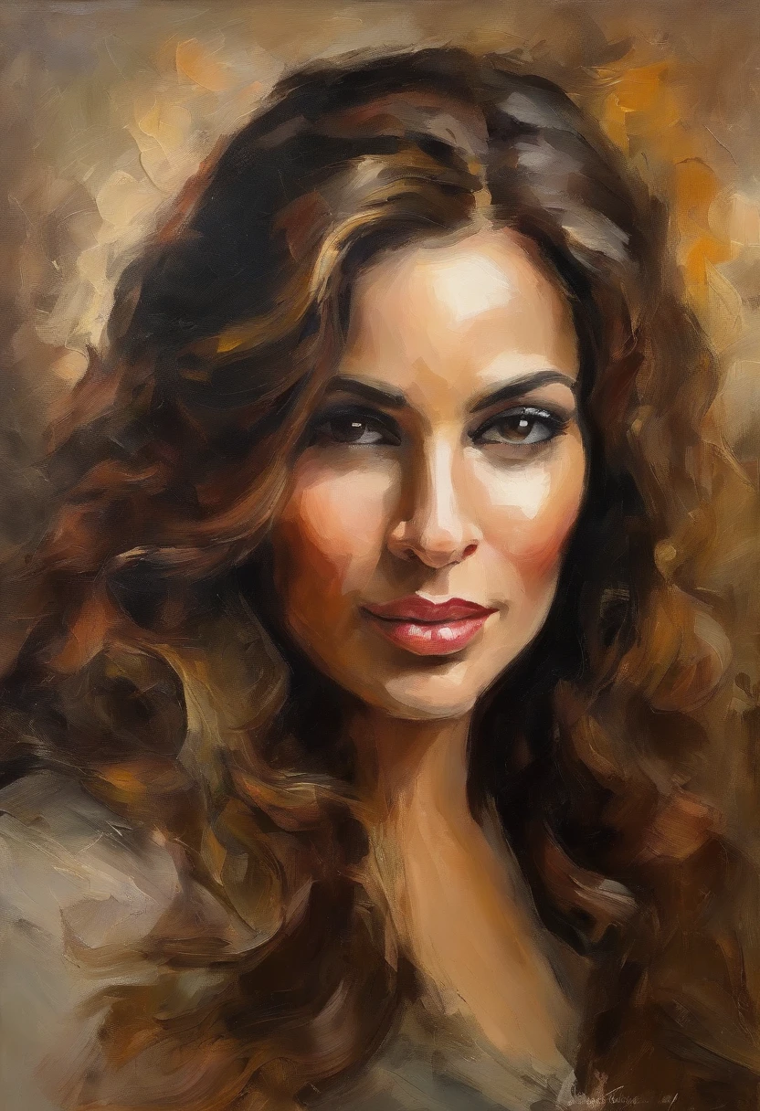 30 year old iraqi woman with brown hair with blonde highlights big eyes in black lace lingerie  hair wavy and flowing brown eyes  brown eyes 