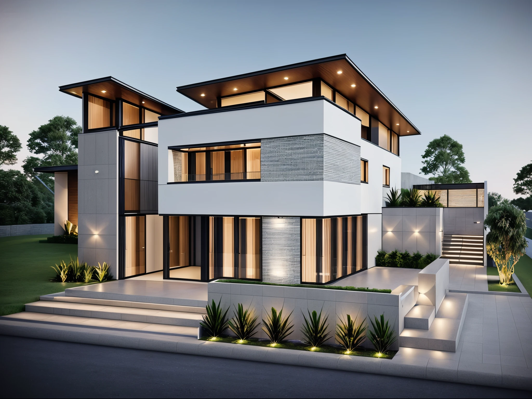 rendering of a modern residential townhouse, professional render, wide angle exterior 2023, highly detailed render, high quality rendering, realistic render, architectural render, high-quality render, detailed rendering, hyper-realistic render, hyper - realistic render, very realistic 3 d render, high render, realistic rendering, very realistic render