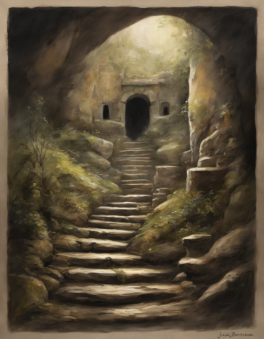 best quality,high resolution,(actual:1.37),dark underground scene,hidden path,mysterious tunnel,dimly lit corridor,weird atmosphere,dungeon,footsteps echo,secret room,Flickering torches,forgotten secrets,Underground labyrinth,Glow symbol,pastel colors,The atmosphere is gloomy,Damp walls,dusty net,Creepy crawl space,ominous whisper,secret passages,Winding stairs,treasures,Engraved with inscriptions,magical artifacts,underground river,Echoes of the past,lost civilizations,excavated relics,eerie silence,Latent shadows,underground society,hidden dangers,隐藏的treasures,Otherworldly underground creatures,Charming underground garden,Charming underground garden,mysterious flora and fauna