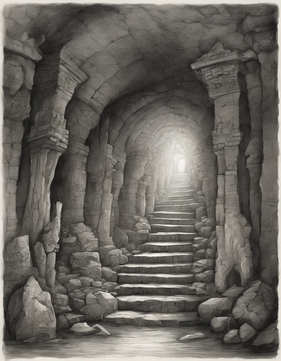 best quality,high resolution,(actual:1.37),dark underground scene,Hide the path,mysterious tunnel,dimly lit corridor,strange atmosphere,dungeon,footsteps echo,secret room,Flickering torches,forgotten secrets,Underground labyrinth,Glow symbol,pastel colors,The atmosphere is gloomy,Damp walls,dusty net,Creepy crawl space,ominous whisper,secret passages,Spiral staircase,treasures,Engraved with inscriptions,magical artifacts,underground river,Echoes of the past,lost civilizations,excavated relics,eerie silence,latent image,underground society,Hidden trouble,隐藏的treasures,Otherworldly underground creatures,Charming underground garden,Charming underground garden,mysterious flora and fauna