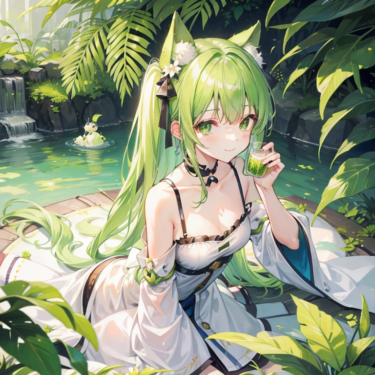 green tea ,It looks innocent and pathetic,cute,Arouse the desire for protection in others,smile innocently,Looks like a lot of fun